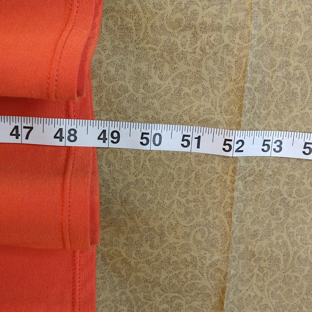 Women Orange Tube Dress Size:L (12-14) - Picture 7 of 7